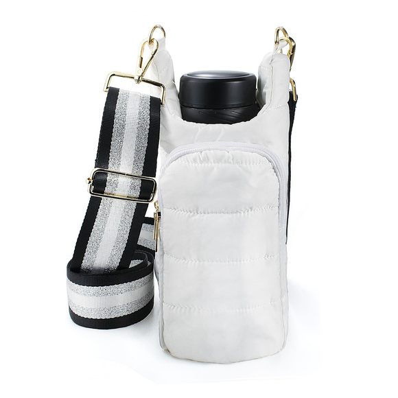 Puffer Water Bottle Holder Quilted Hydrobag Sports Pouch Bag With Adjustable :o - Picture 1 of 6